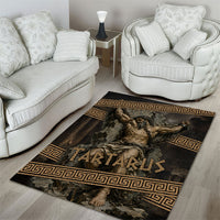 Tartarus Greek Mythology Area Rug Chained Titan Classical Art