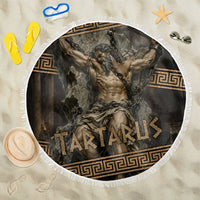 Tartarus Greek Mythology Beach Blanket Chained Titan Classical Art