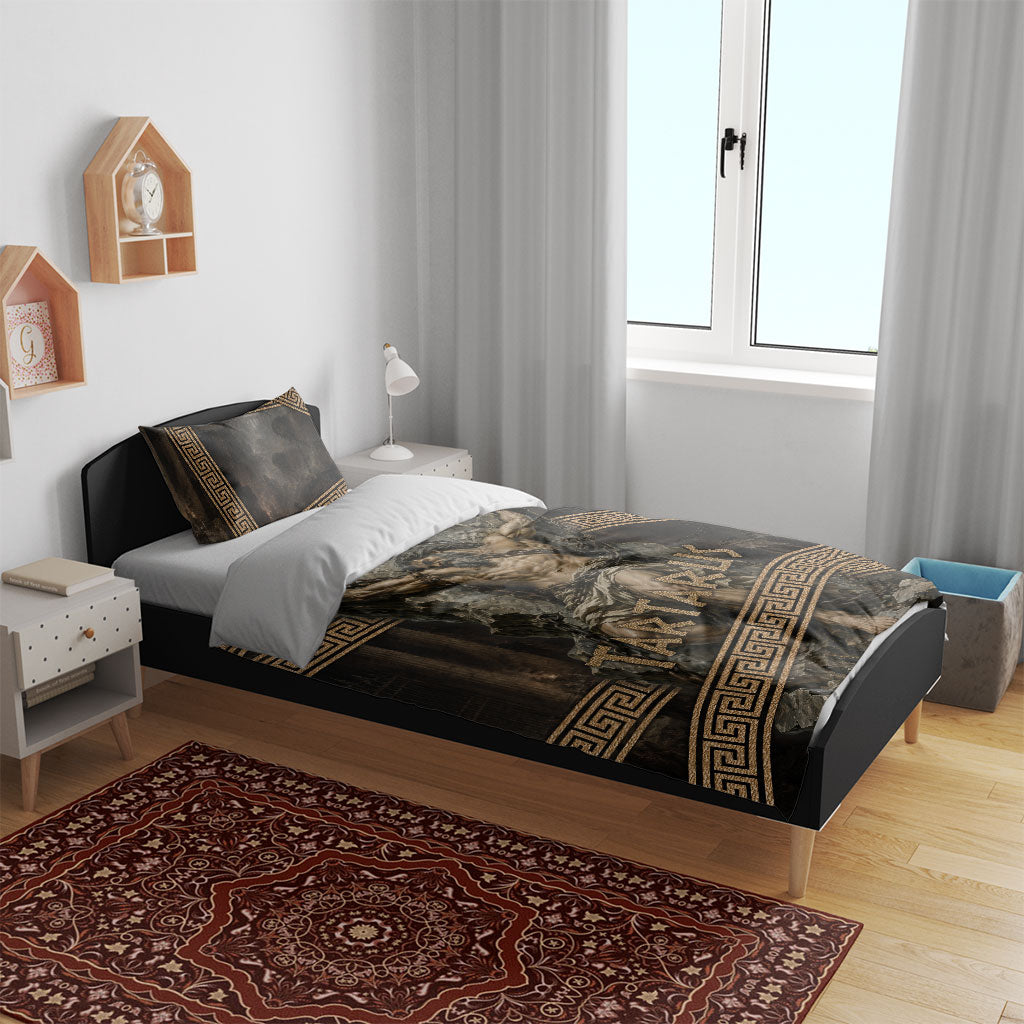 Tartarus Greek Mythology Bedding Set Chained Titan Classical Art