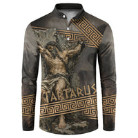 Tartarus Greek Mythology Button Sweatshirt Chained Titan Classical Art