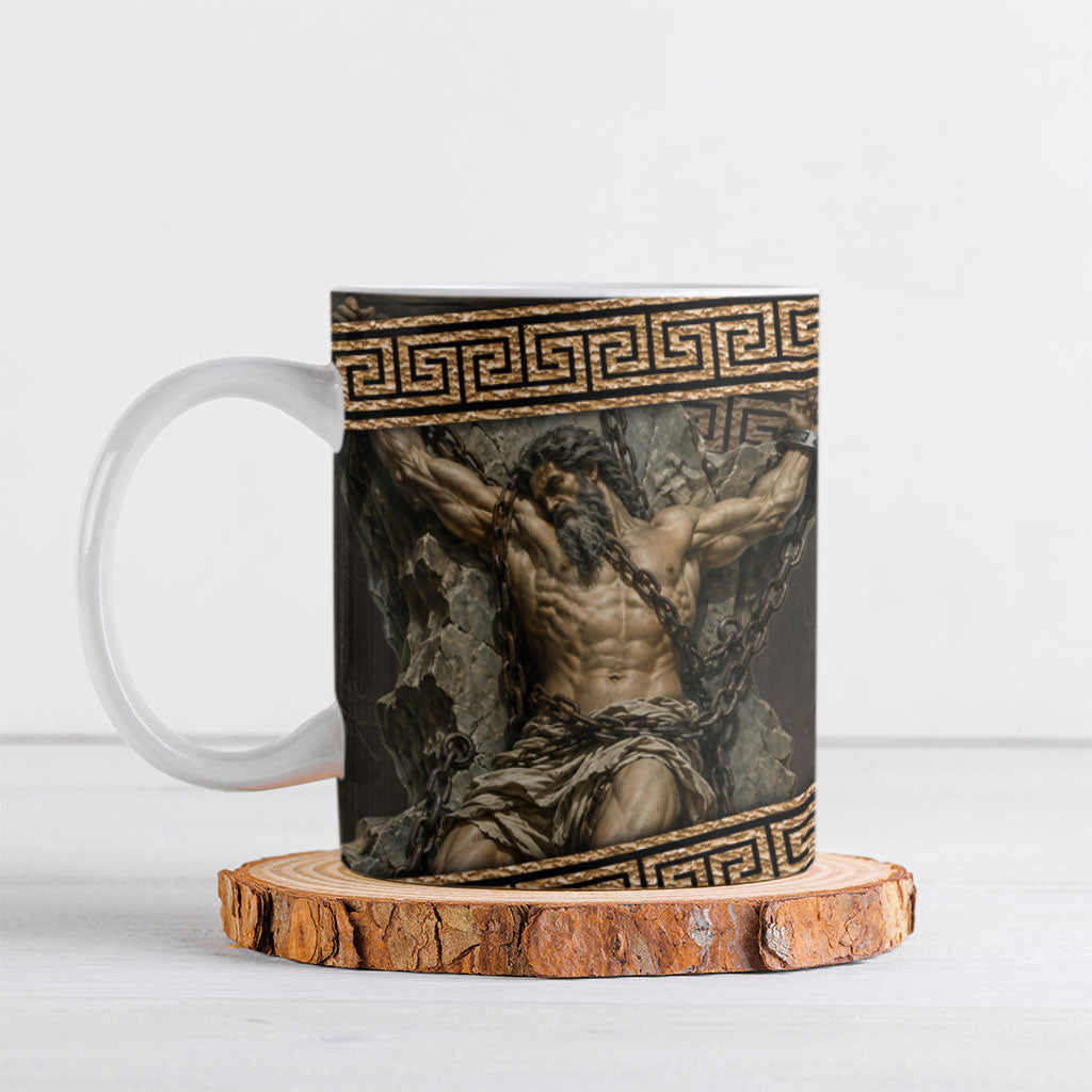 Tartarus Greek Mythology Ceramic Mug Chained Titan Classical Art