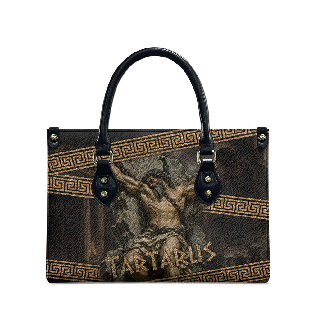 Tartarus Greek Mythology Leather Bag Chained Titan Classical Art