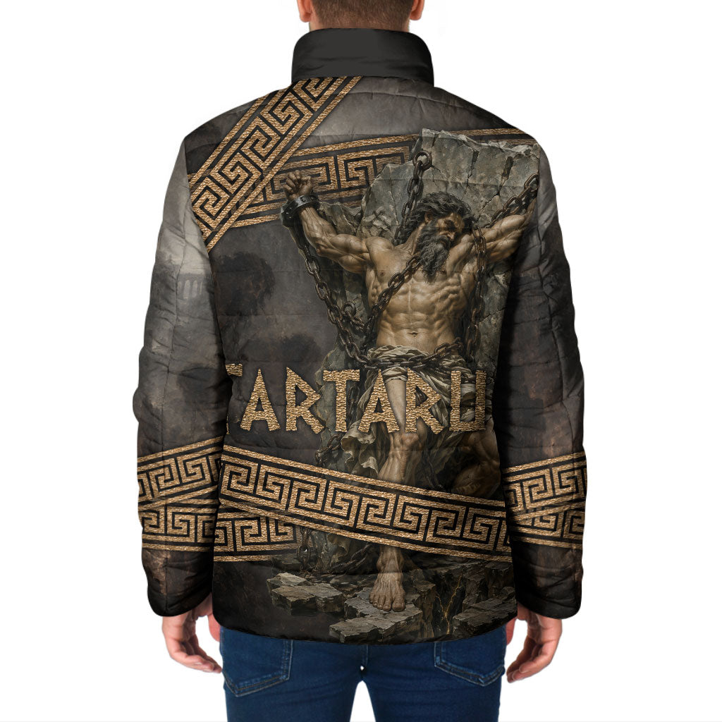Tartarus Greek Mythology Padded Jacket Chained Titan Classical Art