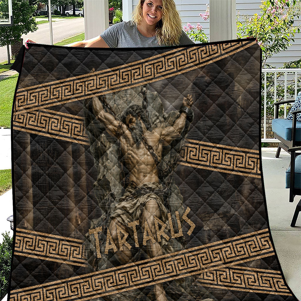 Tartarus Greek Mythology Quilt Chained Titan Classical Art