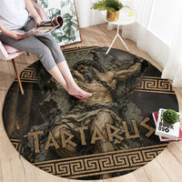 Tartarus Greek Mythology Round Carpet Chained Titan Classical Art