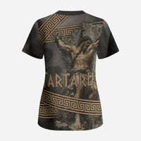Tartarus Greek Mythology Scrub Top Chained Titan Classical Art