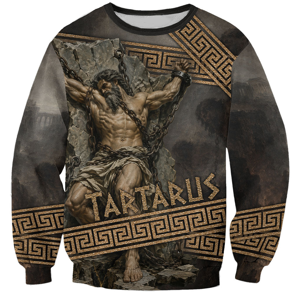 Tartarus Greek Mythology Sweatshirt Chained Titan Classical Art