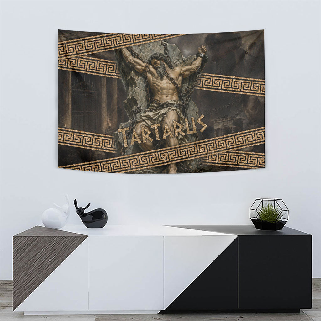 Tartarus Greek Mythology Tapestry Chained Titan Classical Art