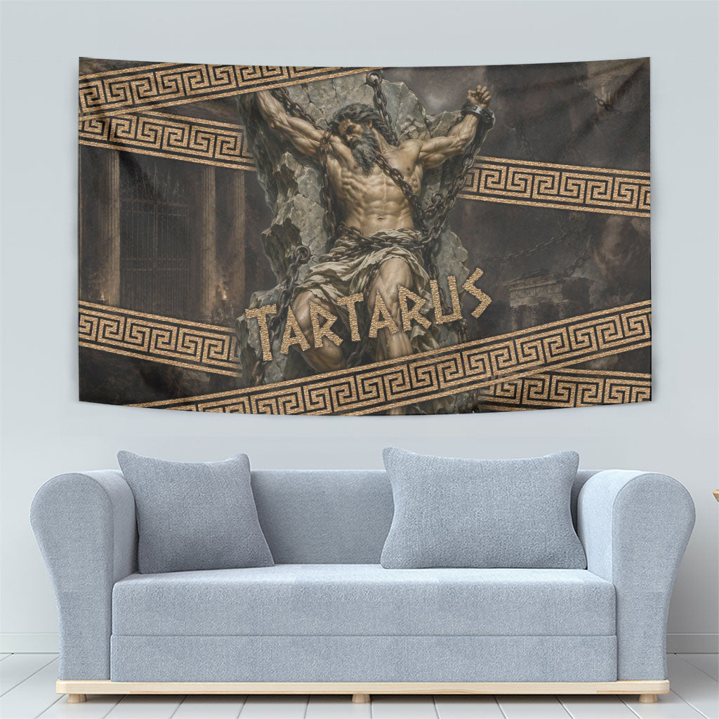Tartarus Greek Mythology Tapestry Chained Titan Classical Art