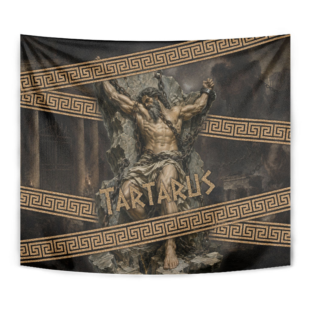 Tartarus Greek Mythology Tapestry Chained Titan Classical Art