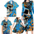 Grafity Skull Family Matching Long Sleeve Bodycon Dress and Hawaiian Shirt Street Style Skull Colorful Abstract Art - Wonder Print Shop