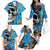 Grafity Skull Family Matching Off Shoulder Long Sleeve Dress and Hawaiian Shirt Street Style Skull Colorful Abstract Art - Wonder Print Shop