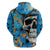 Grafity Skull Hoodie Street Style Skull Colorful Abstract Art - Wonder Print Shop