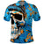 Grafity Skull Polo Shirt Street Style Skull Colorful Abstract Art - Wonder Print Shop