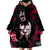 Skull Pattern Wearable Blanket Hoodie The Time Is Aways Right To Do What Is Right - Wonder Print Shop