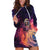 Skull Hoodie Dress I Need More Space Cosmic Style - Wonder Print Shop