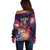 Skull Off Shoulder Sweater I Need More Space Cosmic Style - Wonder Print Shop