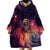 Skull Wearable Blanket Hoodie I Need More Space Cosmic Style - Wonder Print Shop