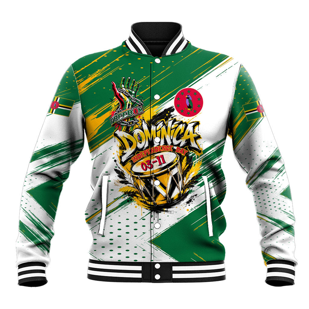 Dominica Independence Day Baseball Jacket Caribbean Culture Island Pride