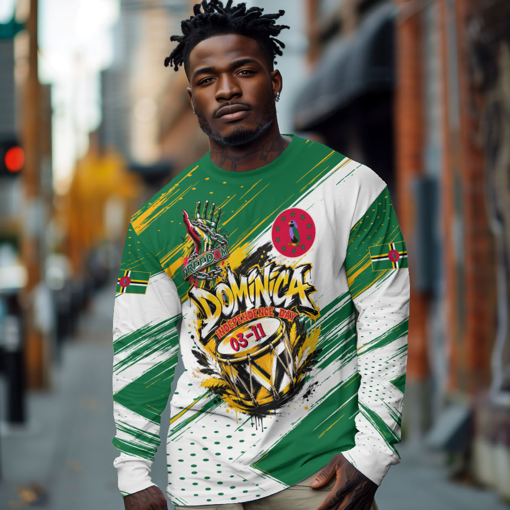 Dominica Independence Day Long Sleeve Shirt Caribbean Culture Island Pride