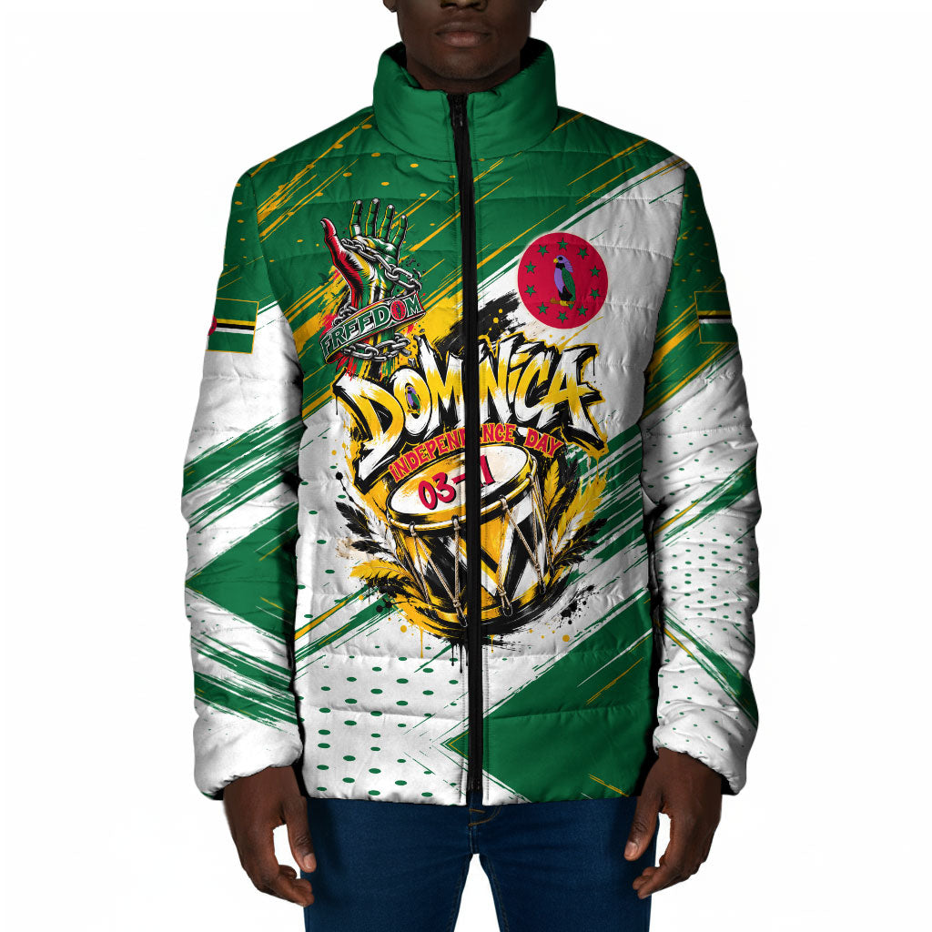 Dominica Independence Day Padded Jacket Caribbean Culture Island Pride