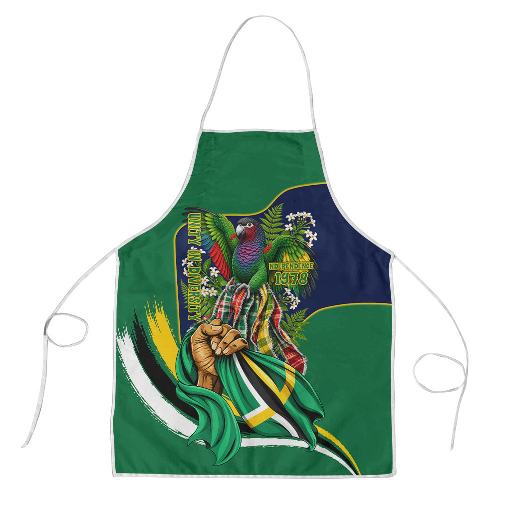 Dominica Independence Day Apron Sisserou Parrot Creole Culture Island Flag Art