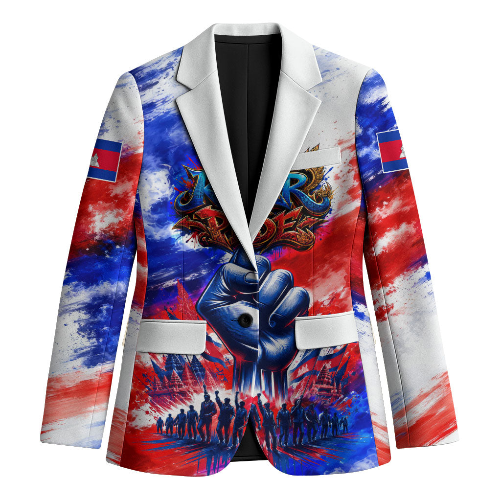 Cambodia Independence Day Blazer Cambodia Heritage Flag Patriotic Naga Serpent