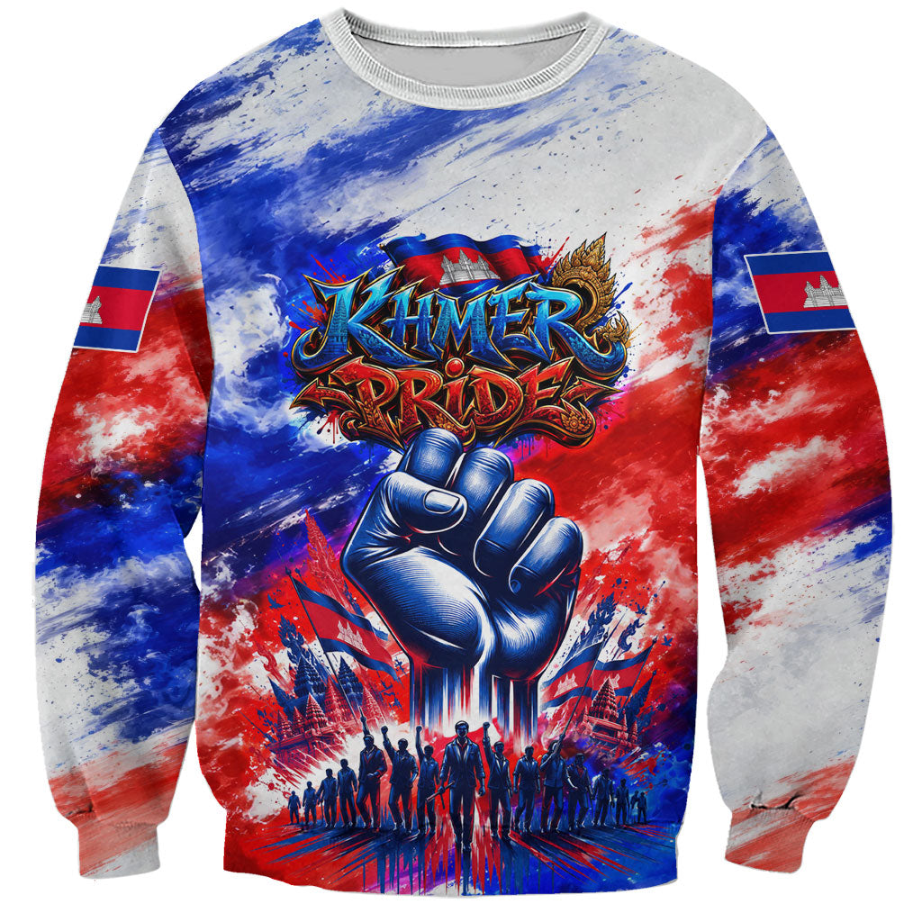 Cambodia Independence Day Sweatshirt Cambodia Heritage Flag Patriotic Naga Serpent
