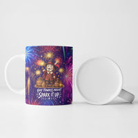 Guy Fawkes Bonfire Night Fireworks Ceramic Mug Vibrant Colorful Celebration Sparkler Gunpowder Plot