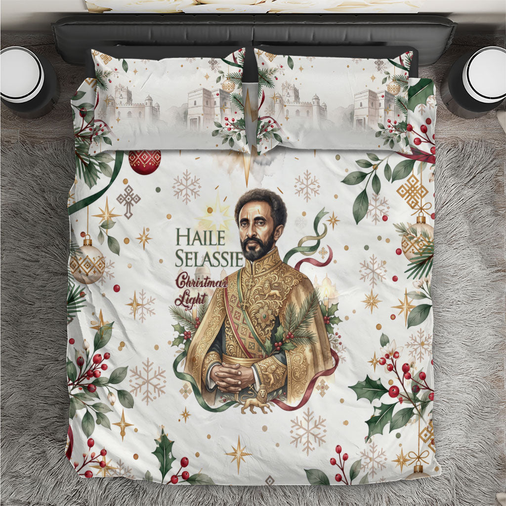 Ethiopia Haile Selassie Christmas Bedding Set Royal Ethiopian Orthodox Vintage Style