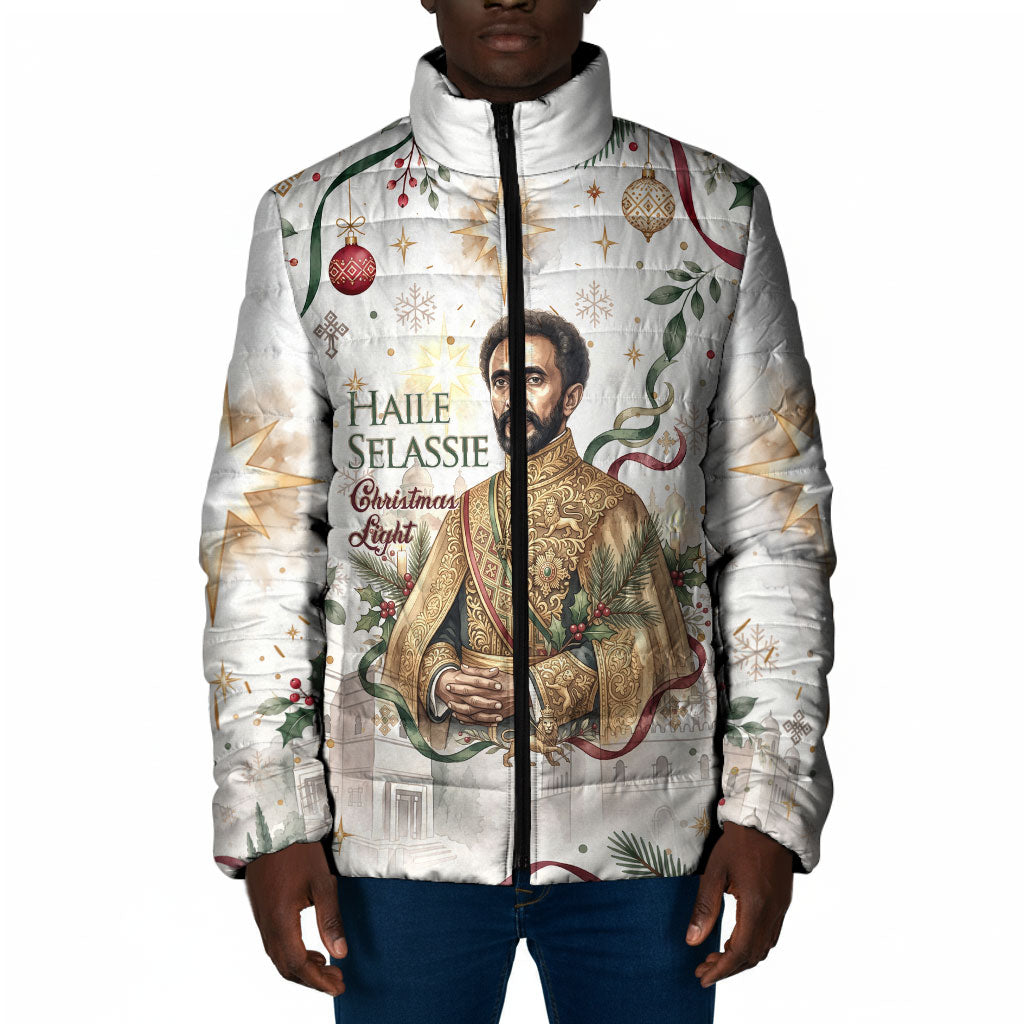 Ethiopia Haile Selassie Christmas Padded Jacket Royal Ethiopian Orthodox Vintage Style