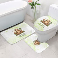 Meditating Sloth Hermit Day Bathroom Set Just Breathe Mindfulness Coffee Animal