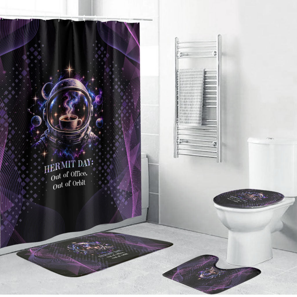 Hermit Day Astronaut Coffee Bathroom Set Lost In My Own Space Cosmic Graphic