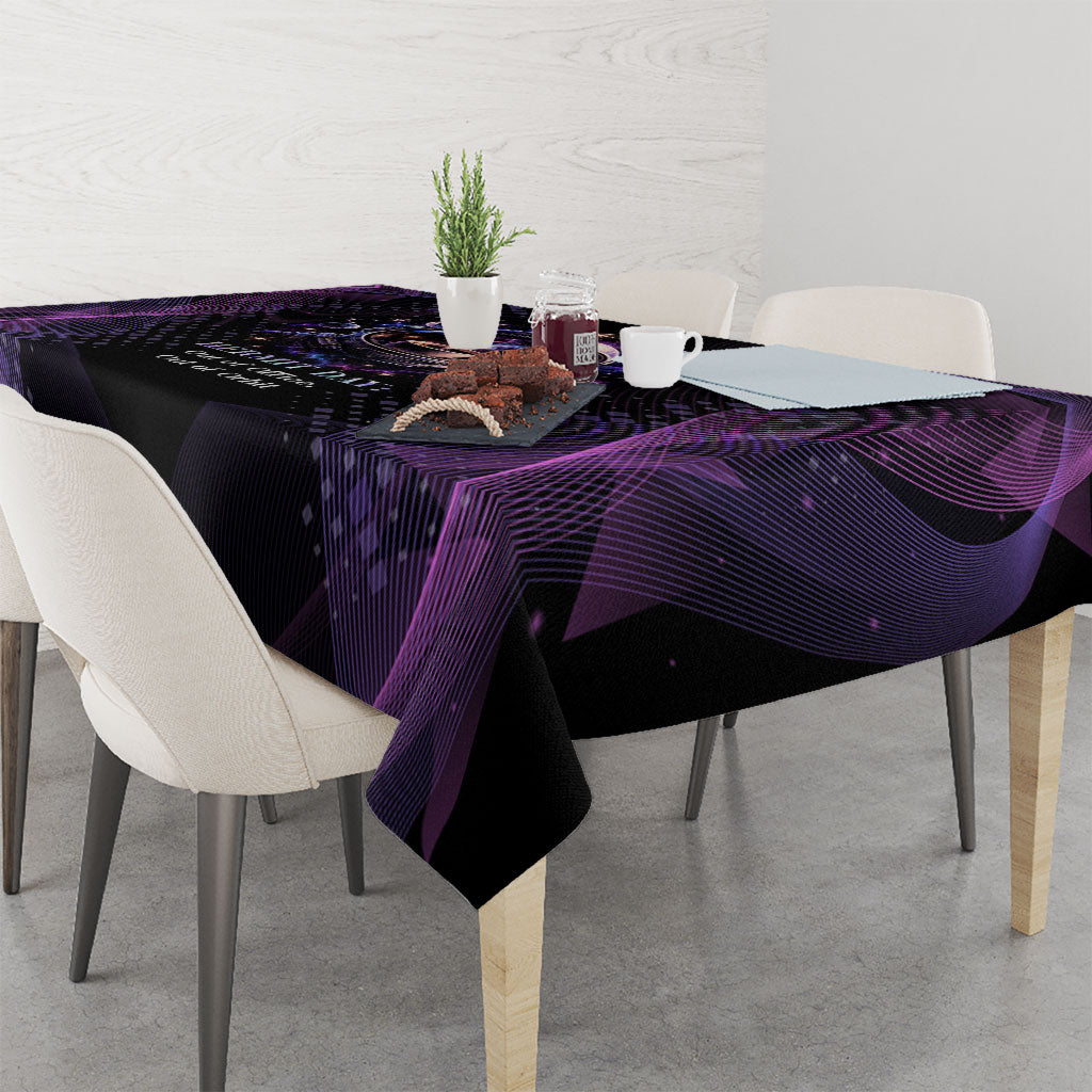 Hermit Day Astronaut Coffee Tablecloth Lost In My Own Space Cosmic Graphic