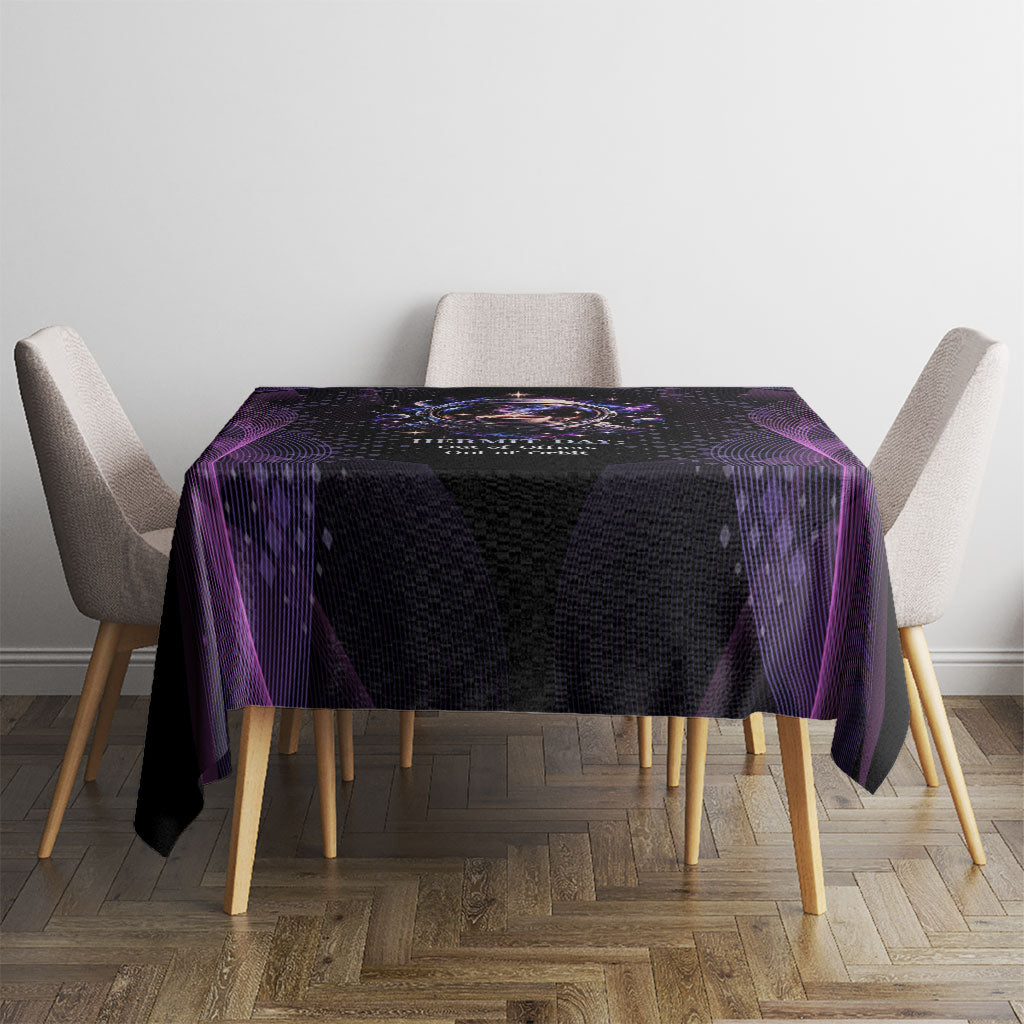 Hermit Day Astronaut Coffee Tablecloth Lost In My Own Space Cosmic Graphic