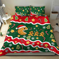 Gingerbread Cookies Christmas Bedding Set Cute Arcade Game Candy Cane Merry Christmas