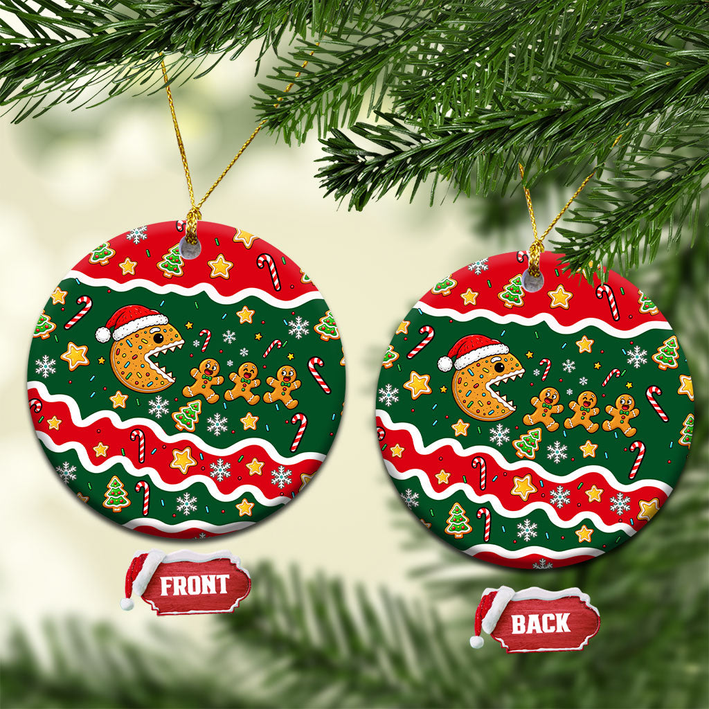 Gingerbread Cookies Christmas Ceramic Ornament Cute Arcade Game Candy Cane Merry Christmas