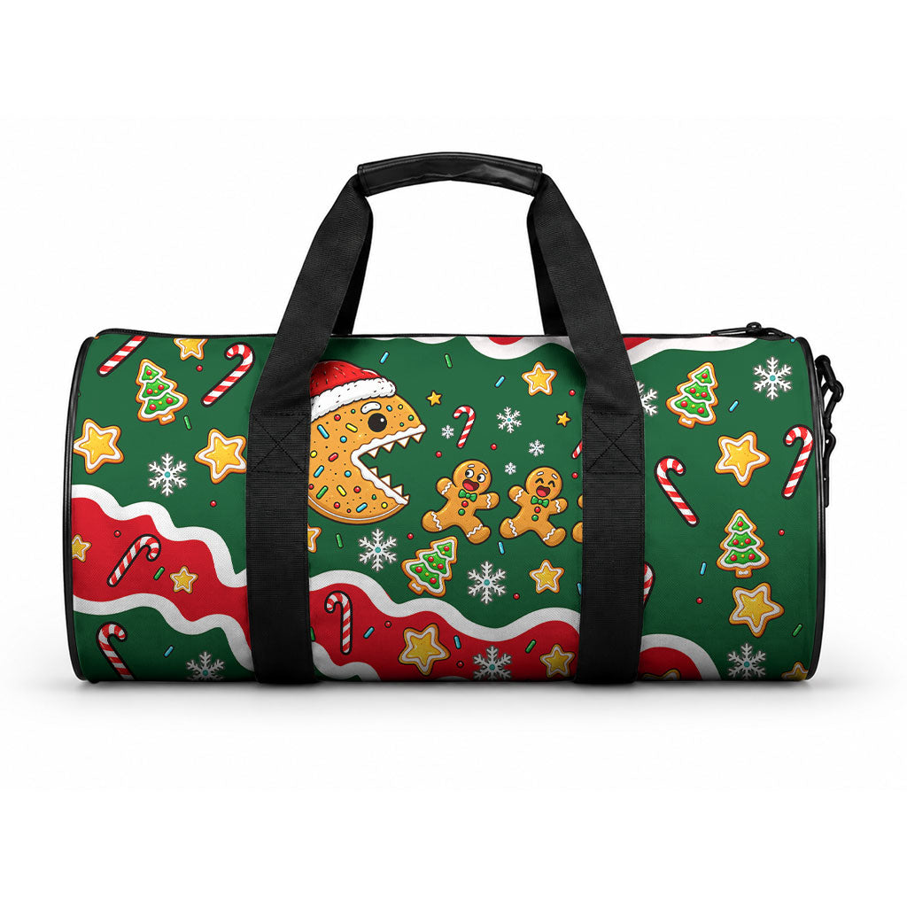 Gingerbread Cookies Christmas Duffle Bag Cute Arcade Game Candy Cane Merry Christmas