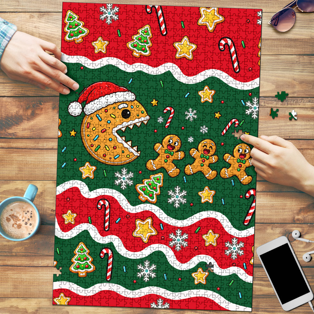 Gingerbread Cookies Christmas Puzzle Cute Arcade Game Candy Cane Merry Christmas