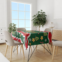 Gingerbread Cookies Christmas Tablecloth Cute Arcade Game Candy Cane Merry Christmas