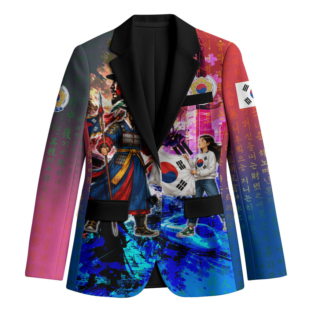 South Korea Flag Day Blazer National Pride - Traditional Warrior - Modern History