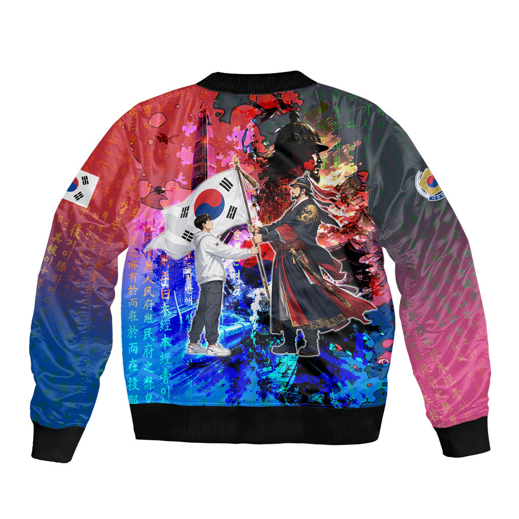 South Korea Flag Day Bomber Jacket National Pride - Traditional Warrior - Modern History