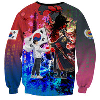 South Korea Flag Day Sweatshirt National Pride - Traditional Warrior - Modern History