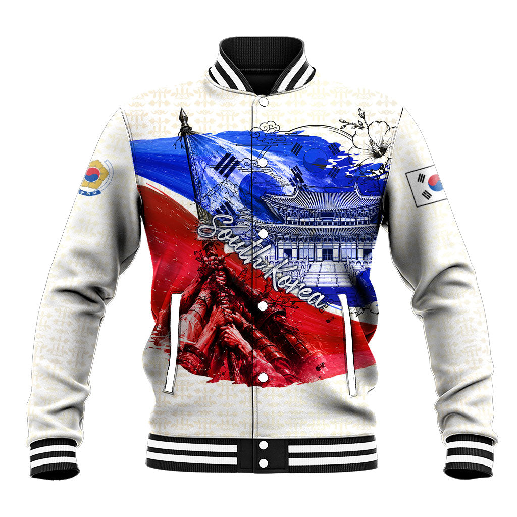 South Korea Flag Day Baseball Jacket Patriotic Cultural Landmarks Map