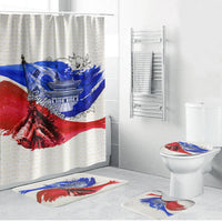 South Korea Flag Day Bathroom Set Patriotic Cultural Landmarks Map