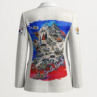 South Korea Flag Day Blazer Patriotic Cultural Landmarks Map