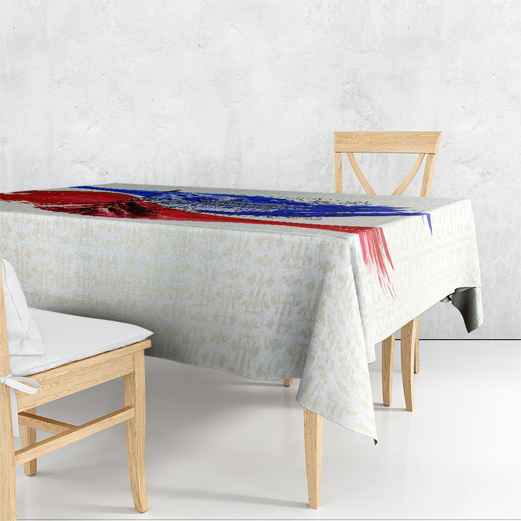 South Korea Flag Day Tablecloth Patriotic Cultural Landmarks Map