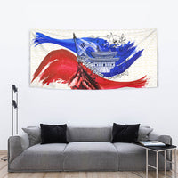 South Korea Flag Day Tapestry Patriotic Cultural Landmarks Map