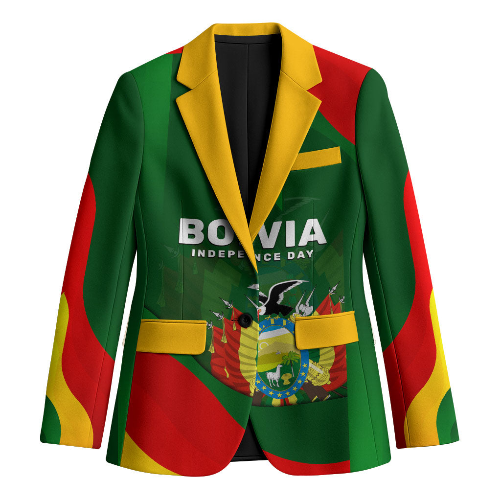 Bolivia Independence Day Blazer Coat Of Arms Libre Y Soberana Heritage Art Broken Chains