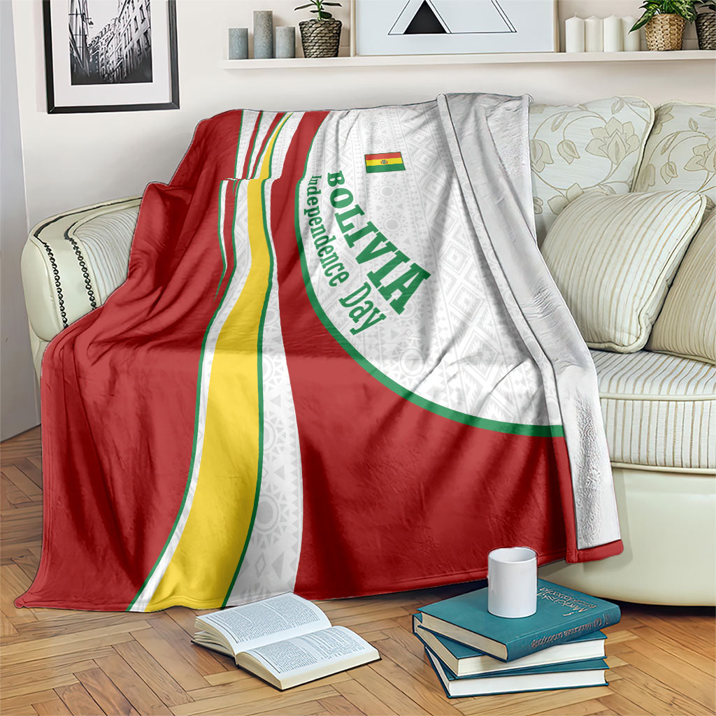 Bolivia Independence Day Map Flag Blanket Freedom Heritage National Coat Of Arms Accents